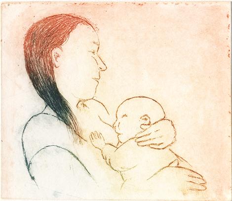 Vauva, Eeva Louhio | Taidelainaamo | Helsingin Taiteilijaseura ry